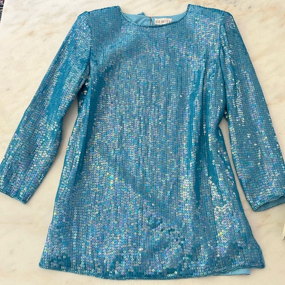 Sue Brett Dresses & Skirts - RARE NWT Vintage Sue Brett Sequin Dress Size Medium